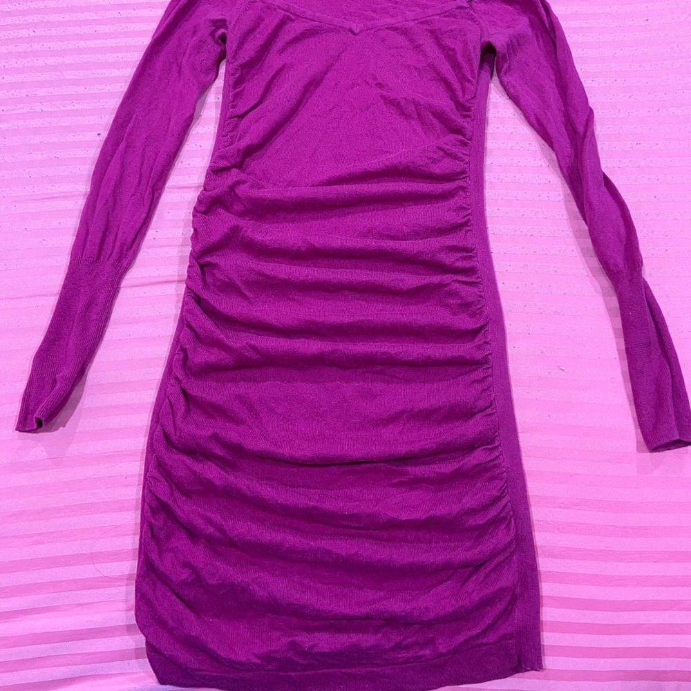Victoria secret ruched sweater dress